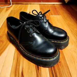 Black Dr. Marten Platform Oxfords